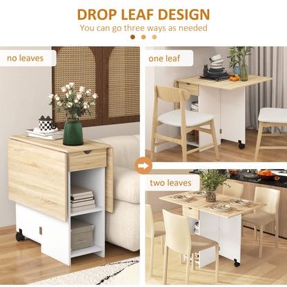 Folding Dining Table with Storage