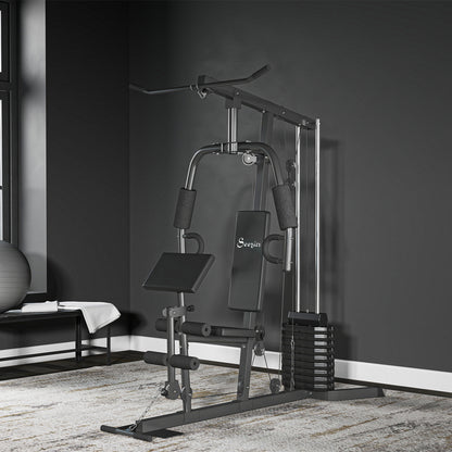 Multi-exercise home gym station