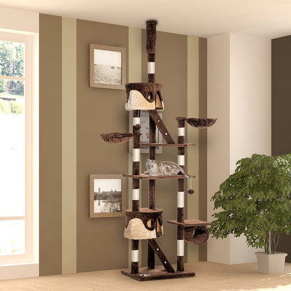 Árbol para gatos multinivel ajustable 240-260 cm