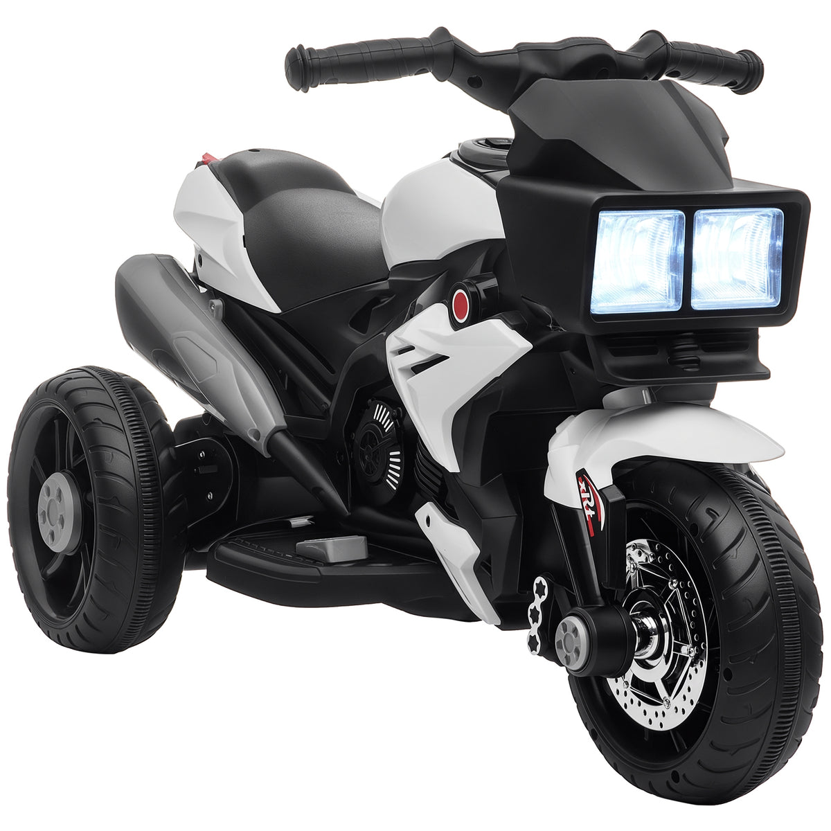Electric Motorcycle Ride-On Toy 6V Pedal Powered Music Headlights