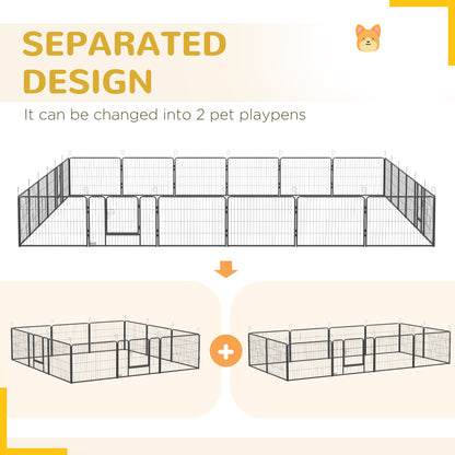 Heavy Duty Dog Playpen 24 Panels — steel