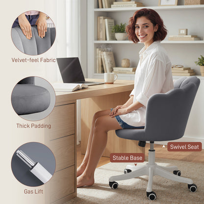 Office chair armless swivel adjustable height desk chair