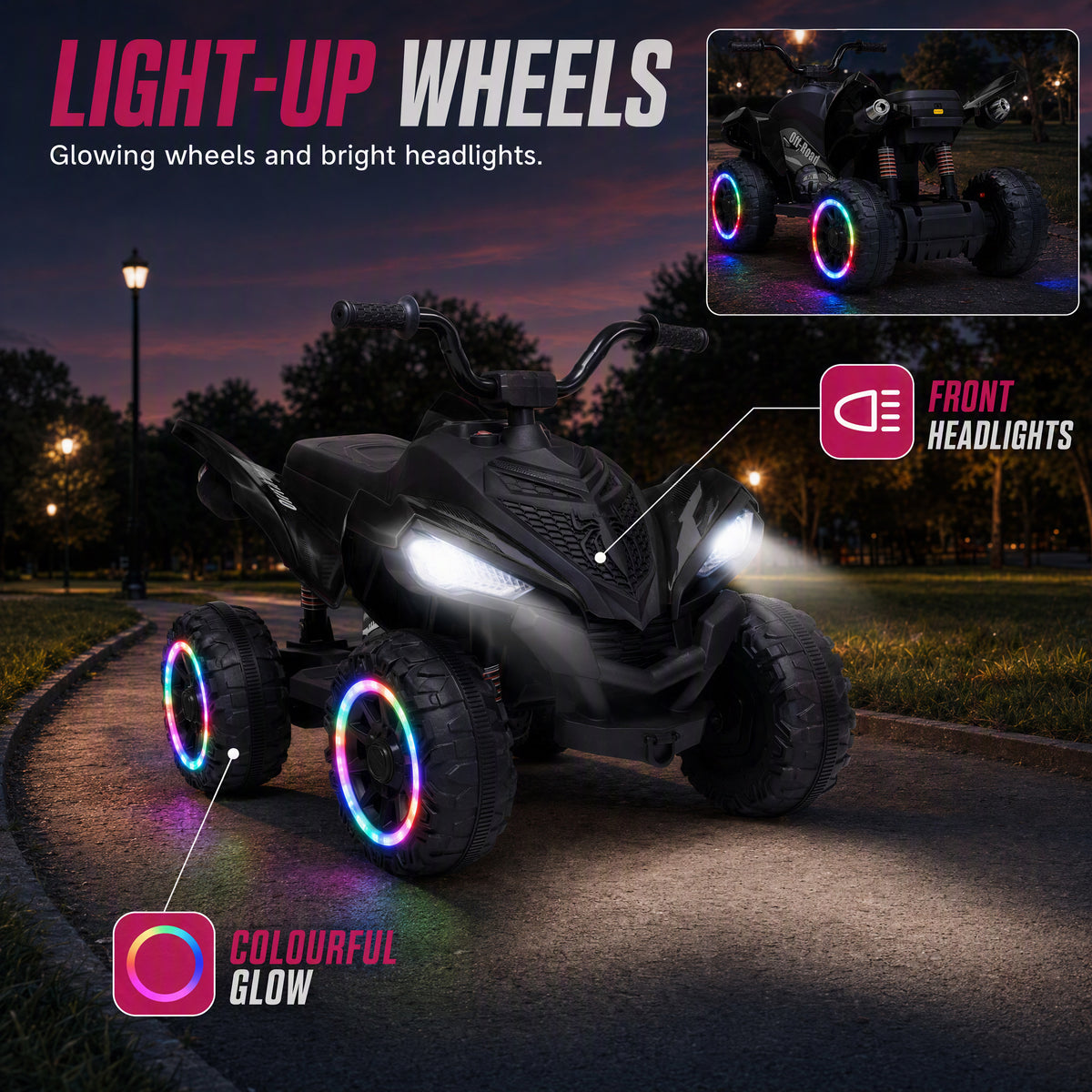 12V Kids Dual Motor Electric ATV