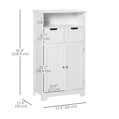 Mueble de baño con patas y cajones