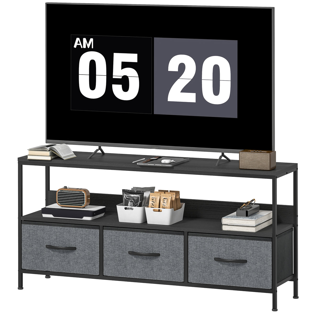 TV Stand with Charging Station