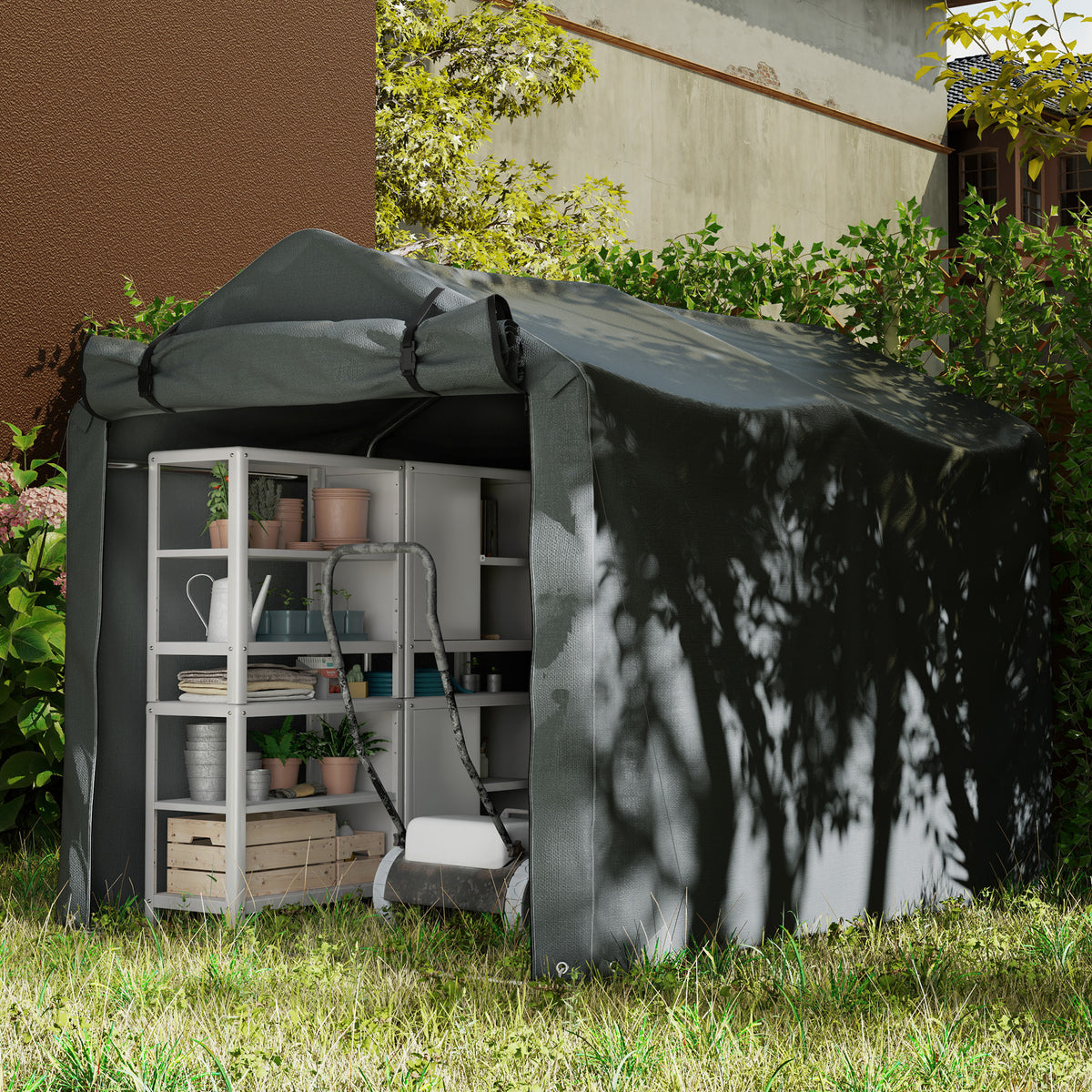 Outdoor Storage Shed UV Resistant with Zipper Door