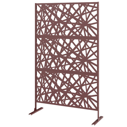 Biombo de exterior de acero galvanizado, autoportante