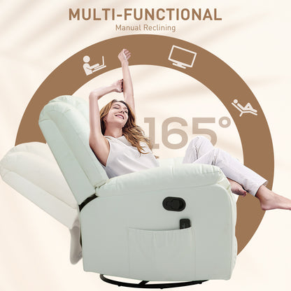 Vibration Massage Recliner Chair Faux Leather