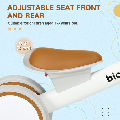 Bicicleta de equilibrio para bebé con cesta extraíble