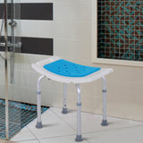 Height Adjustable Shower Chair — Aluminum