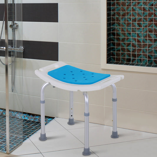 Height Adjustable Shower Chair — Aluminum