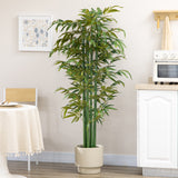 Artificial Bamboo Tree in Pot — Green
