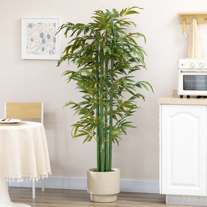 Artificial Bamboo Tree in Pot — Green