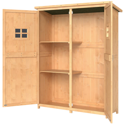 Wooden Garden Shed 4x1.5 ft with Double Doors