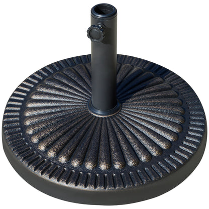 Round Resin Patio Umbrella Base Decorative Design