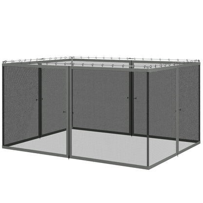 10' x 13' Khaki Gazebo Replacement Mosquito Netting with Zipper