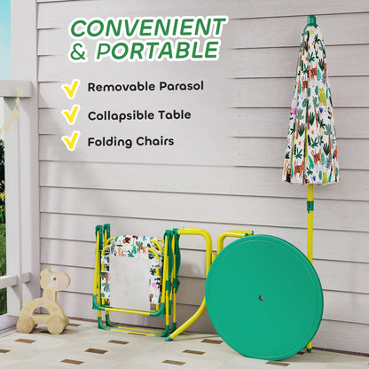 Conjunto de mesa de pícnic y sillas para niños — Lote de 4
