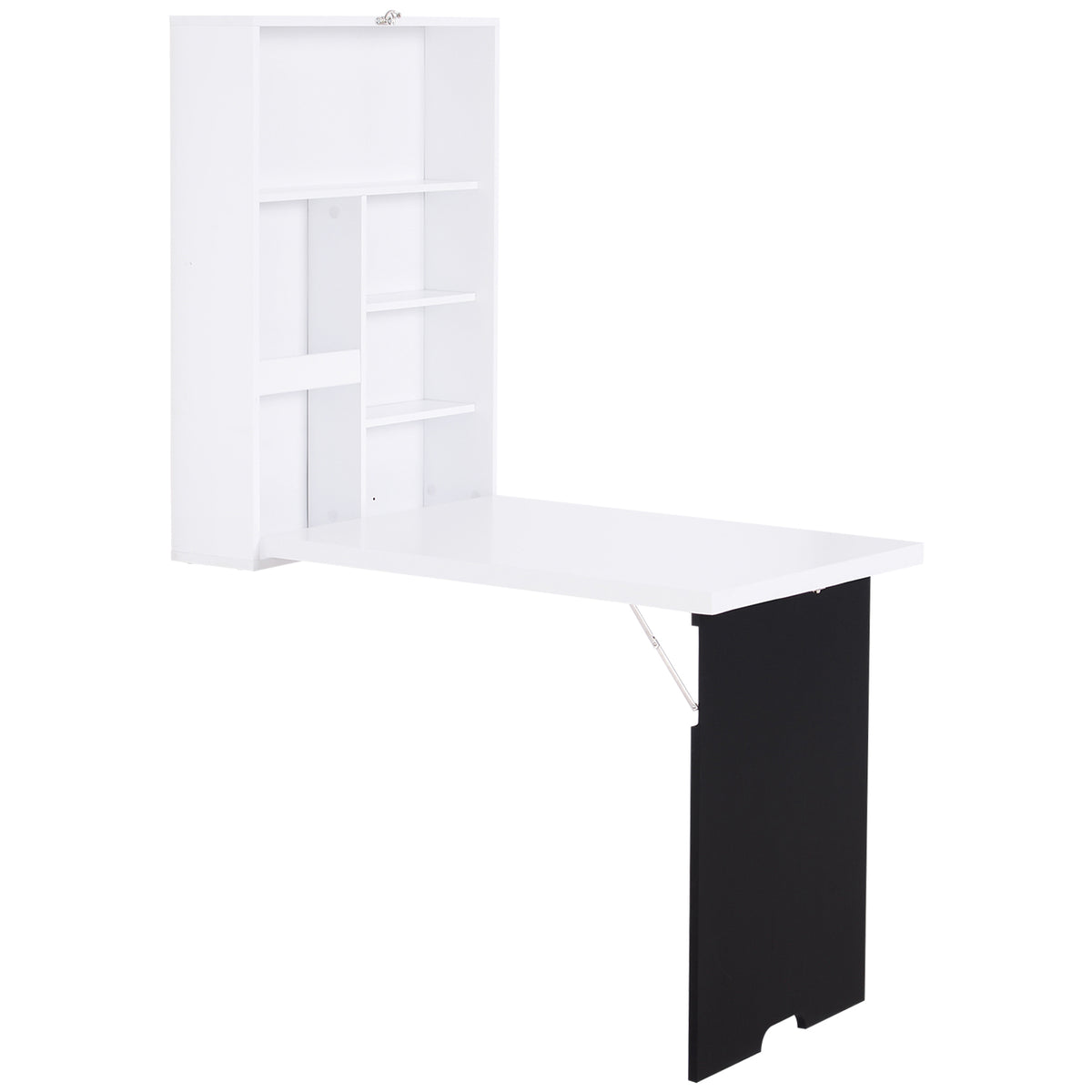 Wall mounted fold out convertible desk