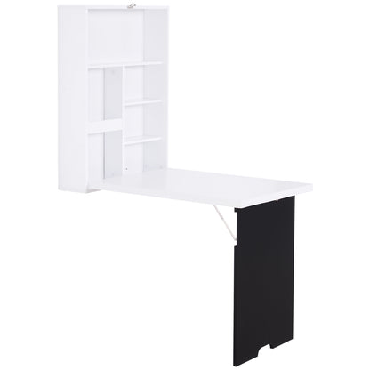 Wall mounted fold out convertible desk