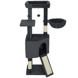 Multi-level cat tree with condo and hammock 47 inch
