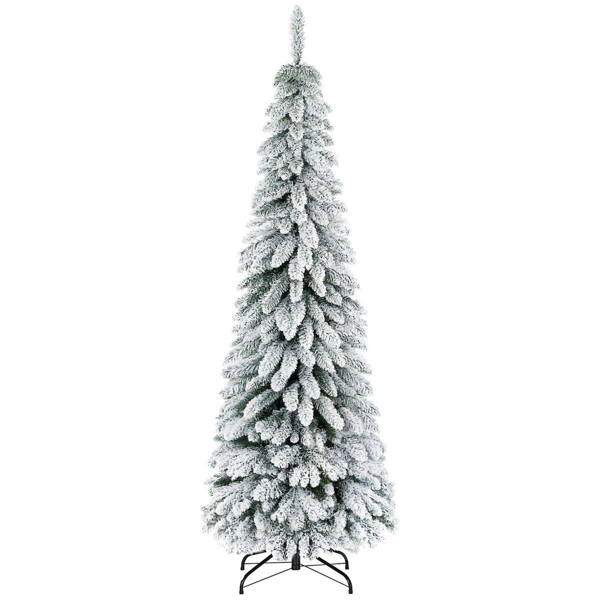 183 cm Artificial Slim Flocked Christmas Tree