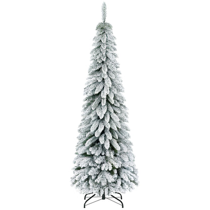 183 cm Artificial Slim Flocked Christmas Tree