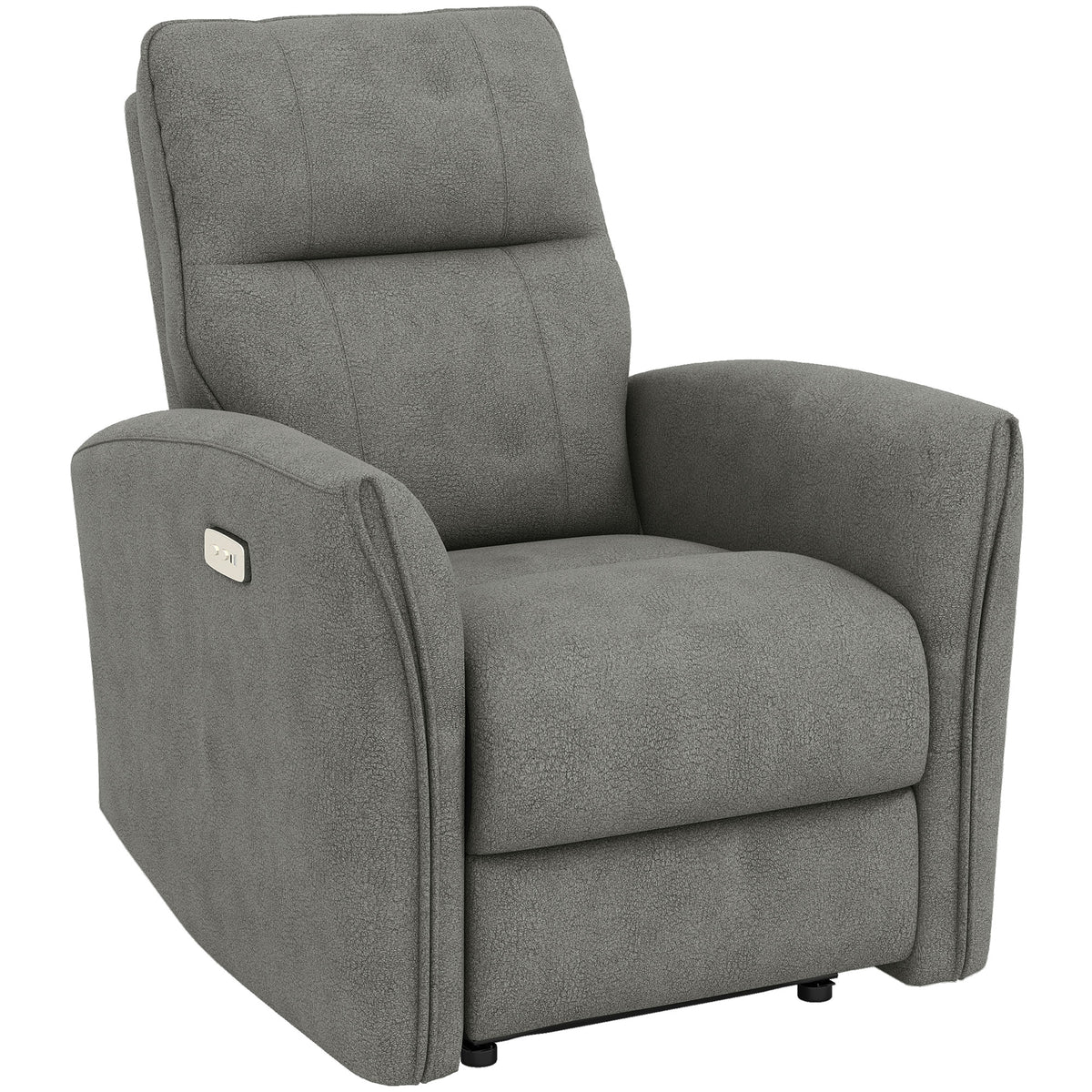 Sillón reclinable eléctrico de tejido similar al cuero