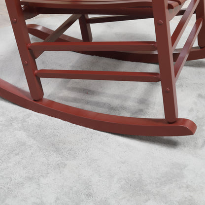 Silla mecedora de madera para patio — vino