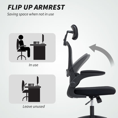 Ergonomic office chair high back rotatable headrest