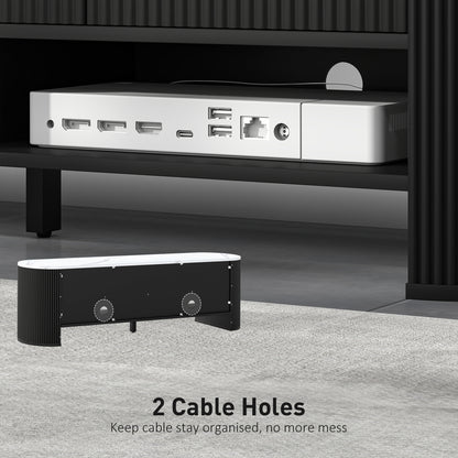 Modern marble effect TV stand for 81-165 cm TV