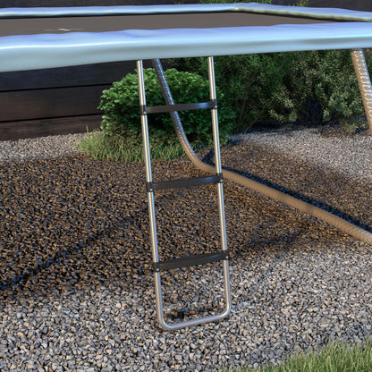 Adjustable Trampoline Ladder 2/3 Steps — Galvanized Steel