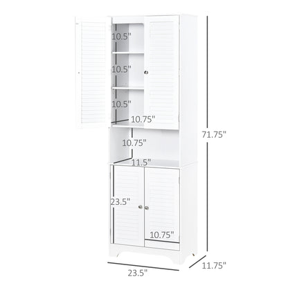 Tall narrow bathroom storage cabinet