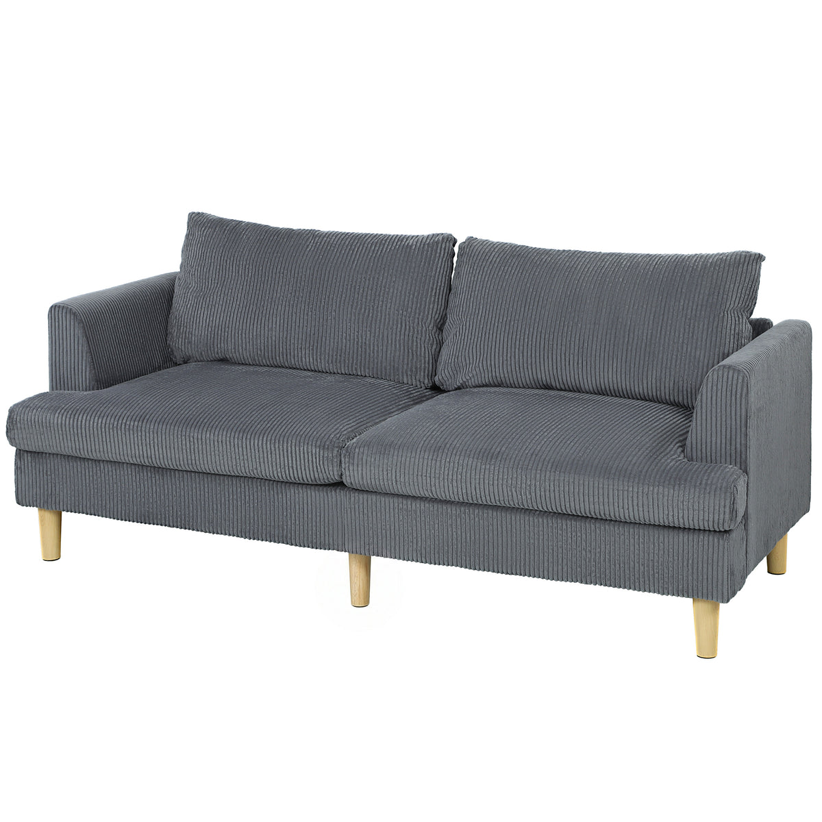 Sofa 3 seater modern corduroy spring cushions