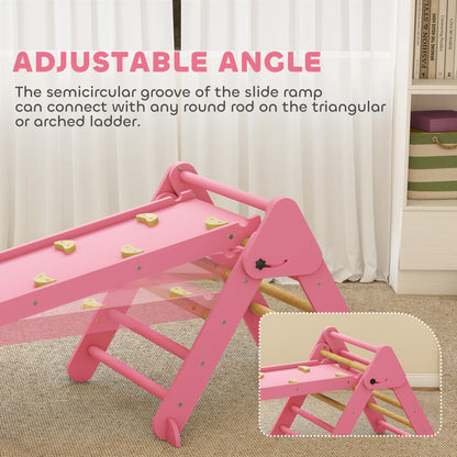 7-in-1 Foldable Wooden Pikler Triangle Set