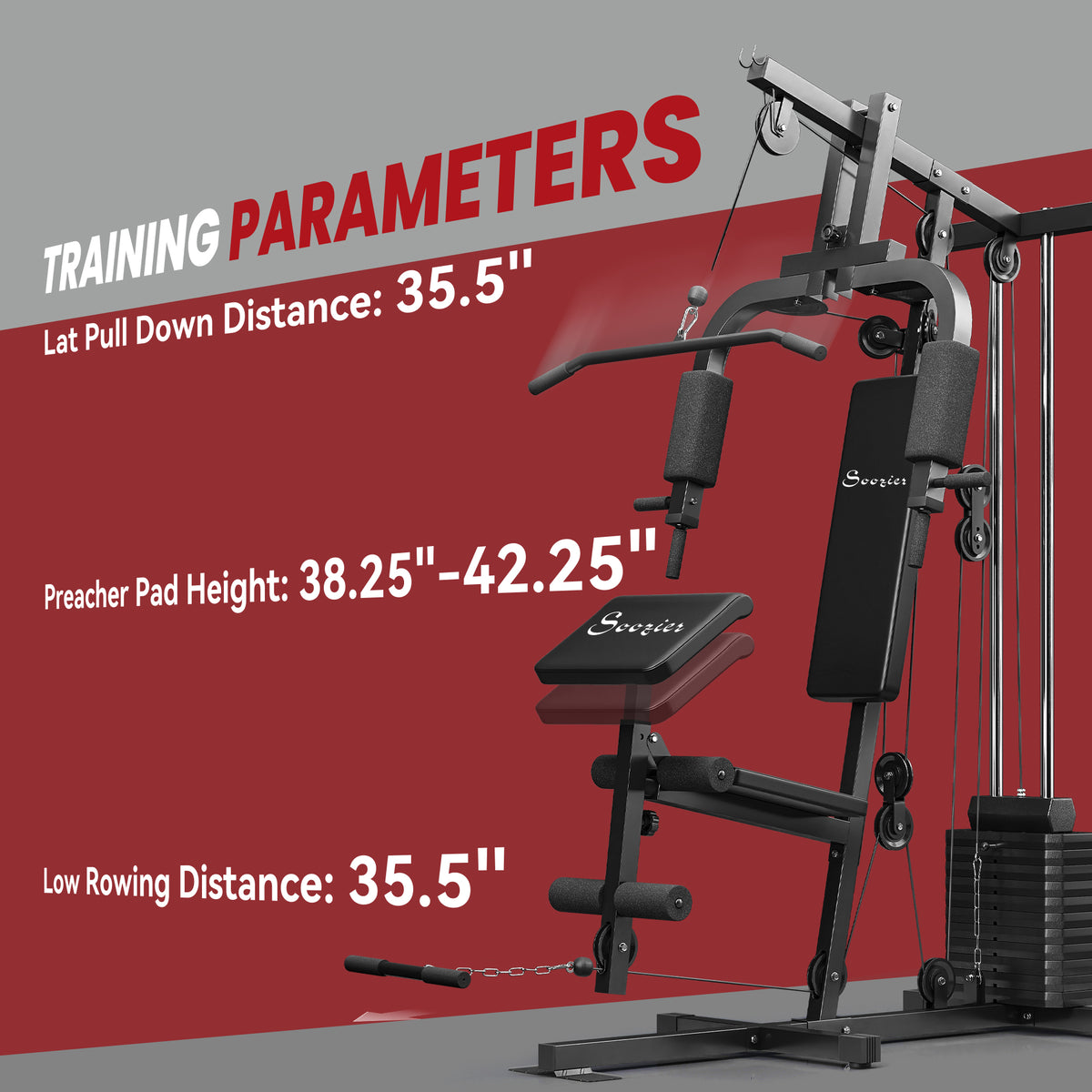 Máquina multifunción de entrenamiento 65 kg