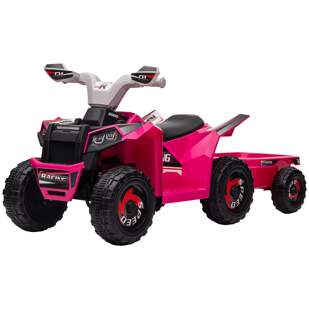 6V Kids Electric ATV with Trailer