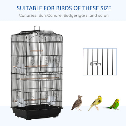 Flight Bird Cage 2 Doors with Perches and Feeders