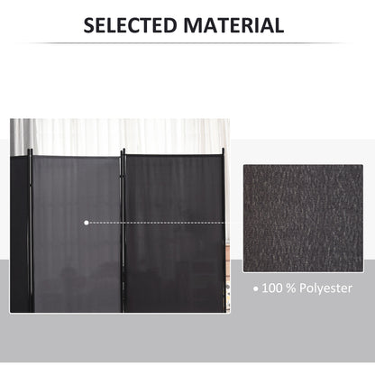 3-Panel Room Divider with Dual-Directional Hinges