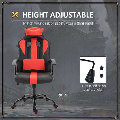 High Back Office Chair Racing Style — Black