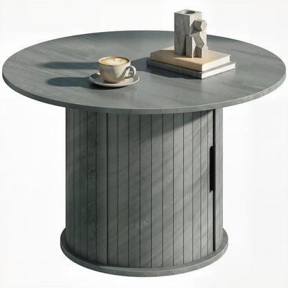 Round coffee table hidden storage 31.5 inch