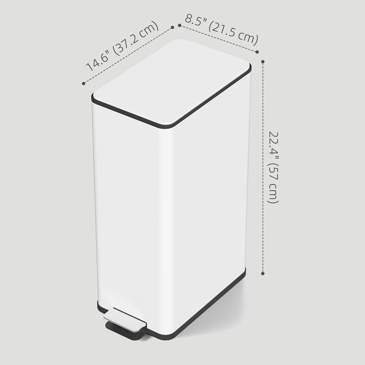 Papelera de cocina de acero inoxidable