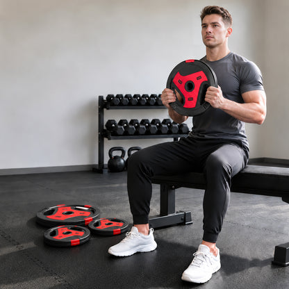 Weight plates set with handles 30 kg — Set of 4