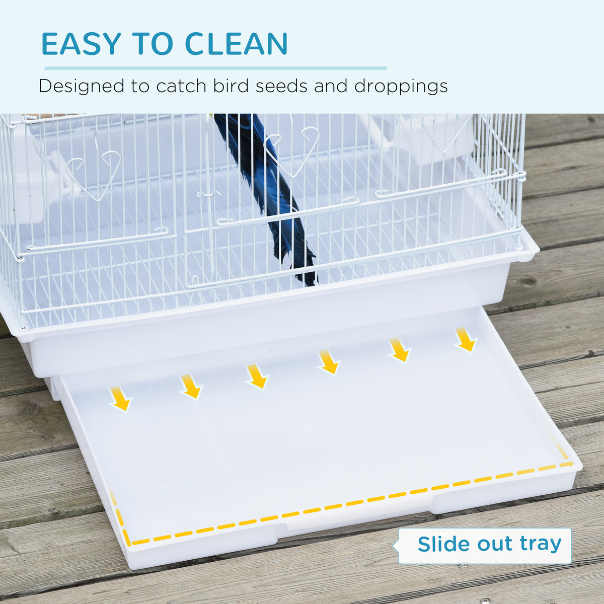 Flight Bird Cage 2 Doors with Perches and Feeders