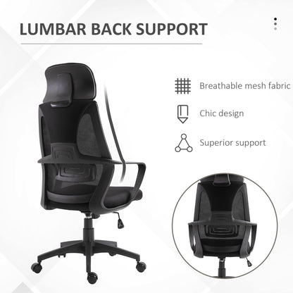Ergonomic Office Chair with Adjustable Headrest