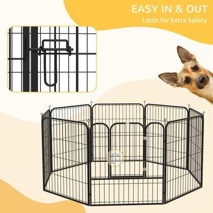 8 Panel Metal Foldable Pet Playpen
