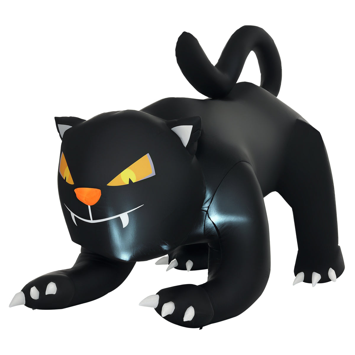 Gato negro inflable de Halloween de 6 pies — decoración exterior