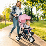6-in-1 Evolving Toddler Tricycle with Canopy