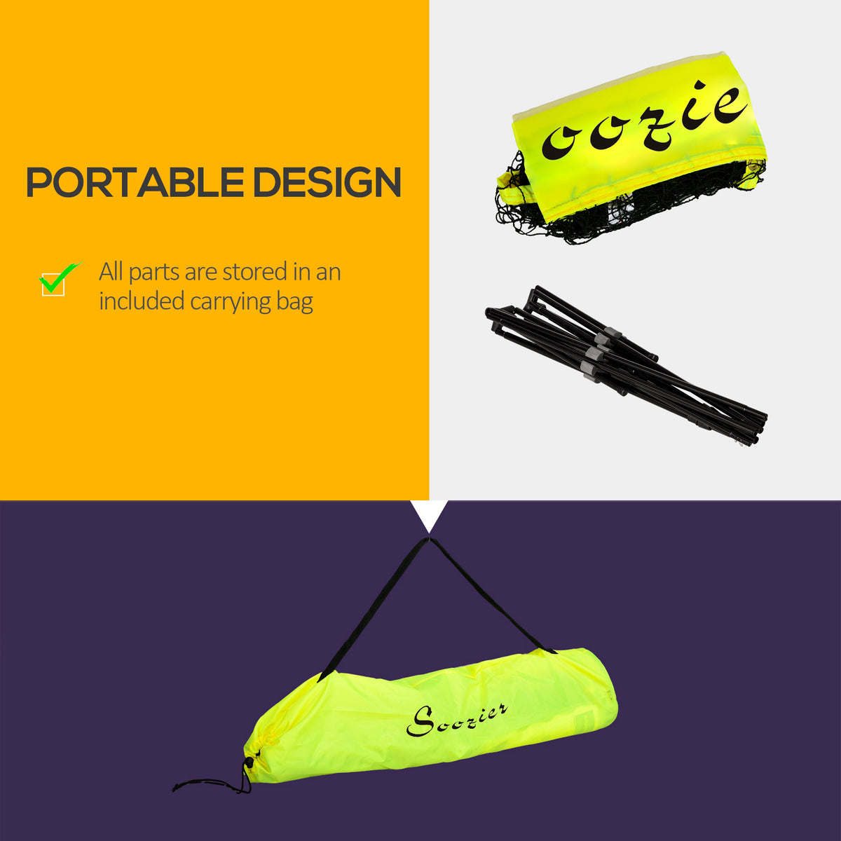 Red de bádminton portátil ajustable multiusos