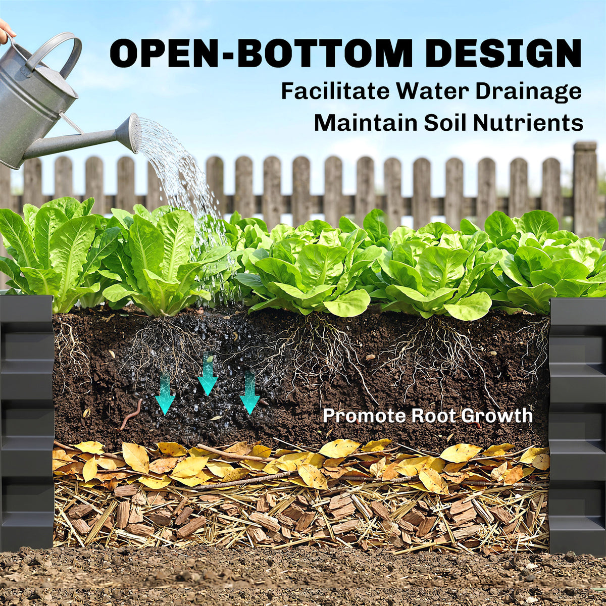 L-Shaped Raised Garden Bed 208 cm Galvanized Steel
