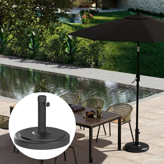 Round HDPE Patio Umbrella Base 48 lbs